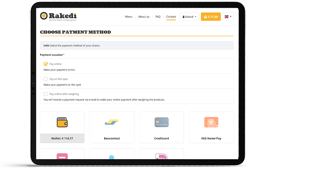 Payment methods Payment methods